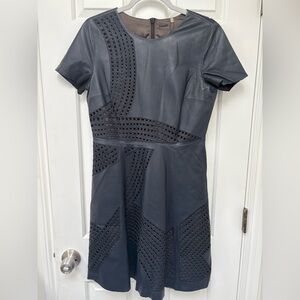 Elie Tahari Leather Dress